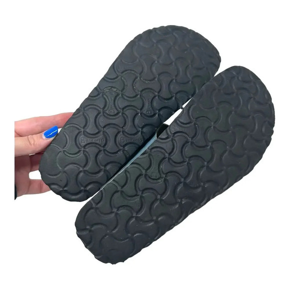 Betula Original Birkenstock 240 Light Blue Leather‎ Slide Sandals Size 37 US 6 - Picture 4 of 7